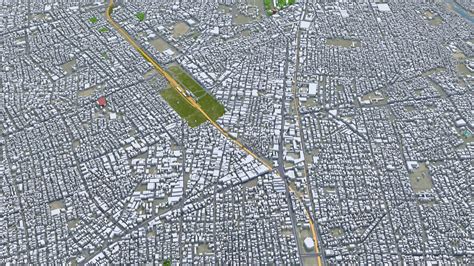 Rajkot City Gujarat India 3d Model Flippednormals