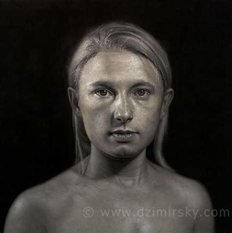 Dirk Dzimirskys Hyperrealistic Drawings Portrait Hyperrealistic