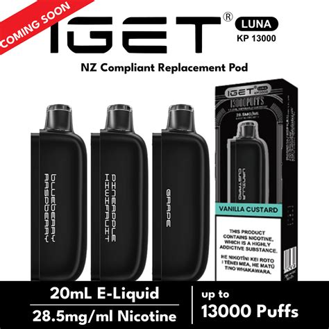 IGET - Luna KP 13000 - Rechargeable Vape Kit - 28.5mg/ml Nicotine - up