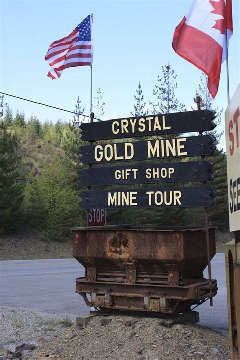 Crystal Gold Mine Is Located Near Kellogg Idaho In What Was Once