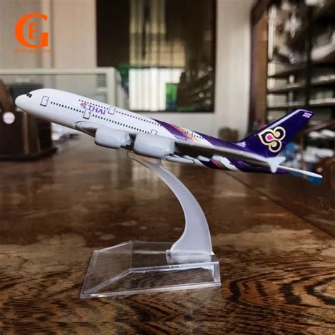 โมเดลเครื่องบินไทยโมเดลเครื่องบินสายการบินไทย A380สายการบิน Diecast