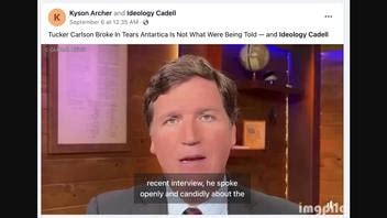 Fact Check Video Does Not Show Tucker Carlson Broke In Tears While