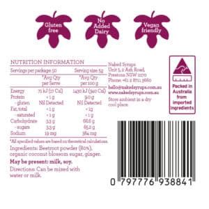 Organic Beetroot Powder Online Naked Syrups