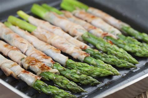 Lekker Hapje Gegrilde Groene Asperges Met Ham Culy