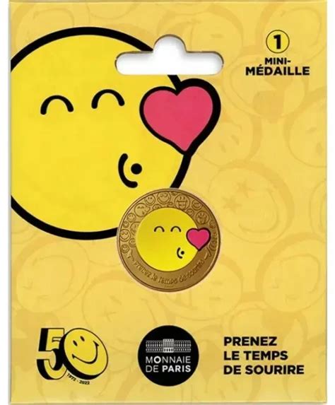 Ans Du Smiley Mini Medaille Touristique Monnaie De Paris Coloris E