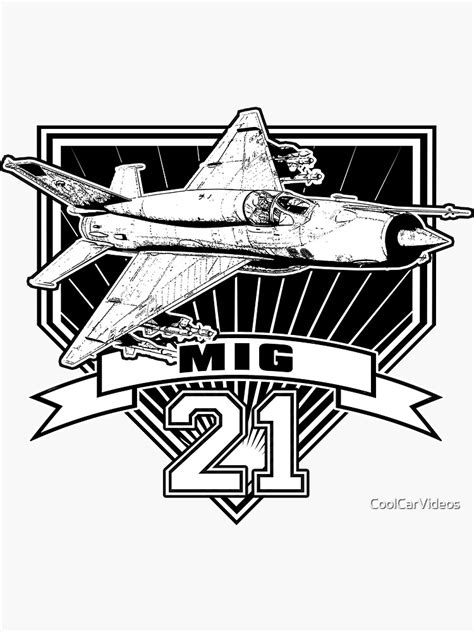 Mig 21 Sticker For Sale By Coolcarvideos Redbubble