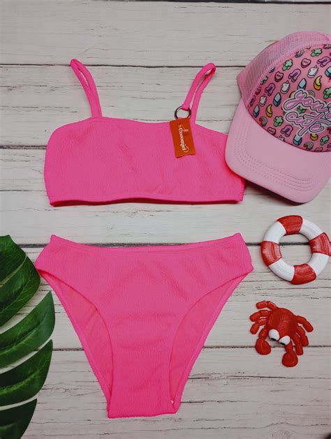 Art Bikini Lycra Texturada Tina Cocomiel Bebes y Niños