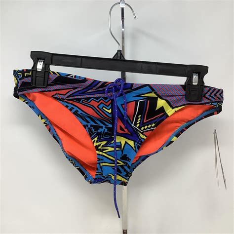 TYR Womens BWH7A Multicolor Durafast One Abstract Drawcord Whaam Bikini