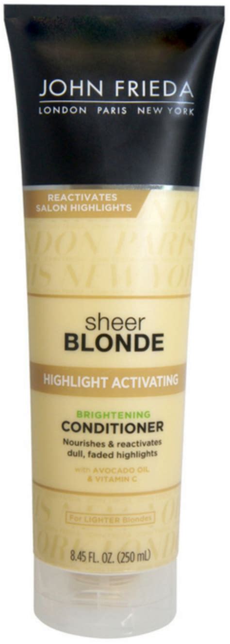 John Frieda Sheer Blonde Highlight Activating Brightening Conditioner For Lighter Blondes