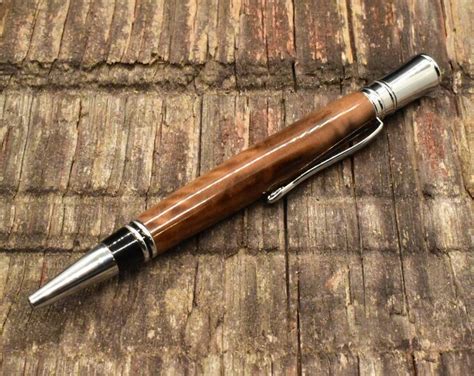 Executive Twist Pen Figured Walnut Handcrafted Etsy