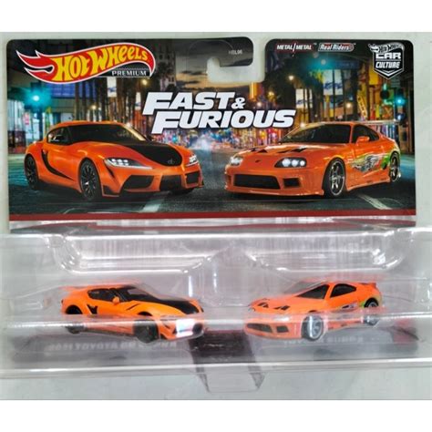 Xe mô hình Hot wheels premium car culture car pack fast furious Toyota gr supra