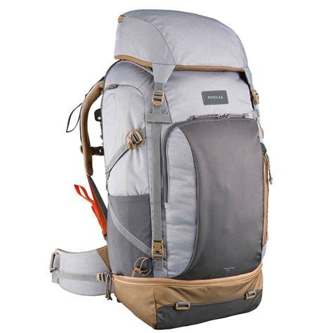 Backpacking-Rucksack Travel 500 70 Liter Damen grau | Forclaz | DECATHLON