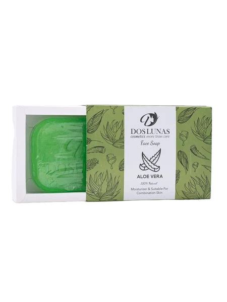 Мыло для лица DOS LUNAS с алоэ вера 100 г очищение для всех типов кожи ...