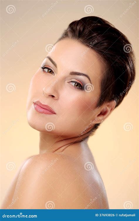Glamour And Gorgeous Brunette Showing Her Body Stock Photo Image Of Gorgeous Cosmetics