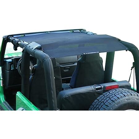 Amazon Mesh Shade Bikini Top UV Protection Sunshade Cover Front Rear Passengers For Jeep
