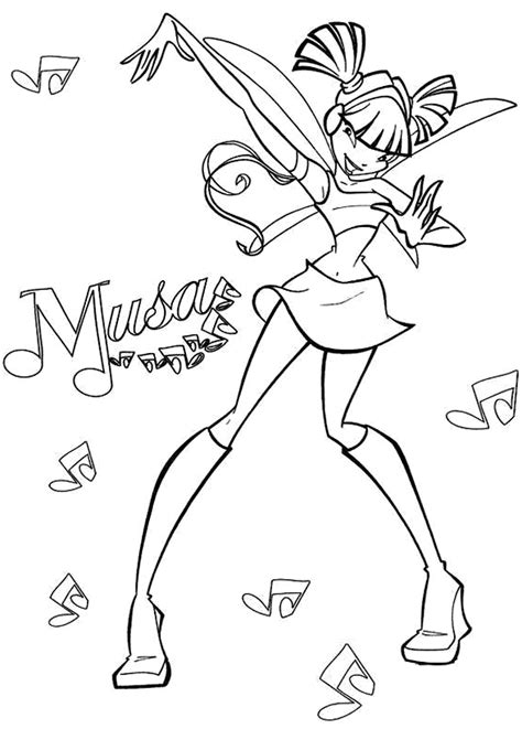 Dibujos Para Colorear Hada Musa De Winx Club Dibujos Para Colorear My XXX Hot Girl