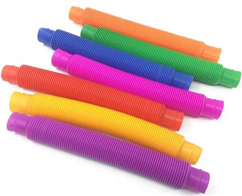 Развивающие Антистресс трубочки / Pop tubes /Цветные трубки Поп тюбс ...
