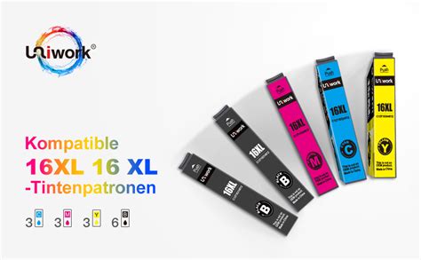 Uniwork Kompatibel Tintenpatrone Als Ersatz F R Epson Xl F R