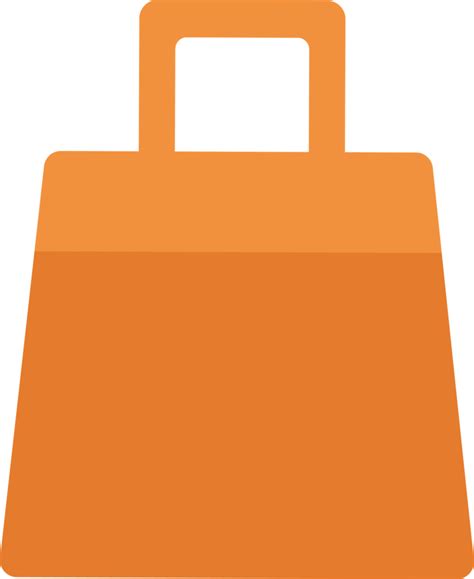 Orange Shopping Bag Online Shopping Elements 18930094 Png