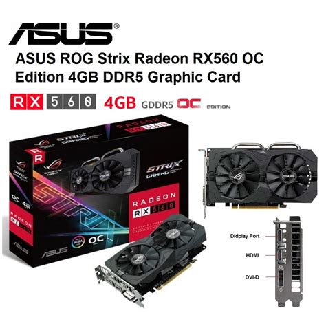 Asus Rog Strix Radeon Rx Oc Edition Gb Ddr Bit Shopee