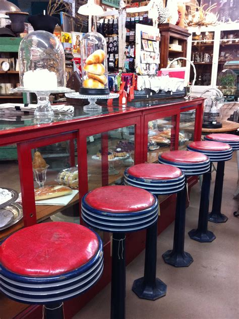 vintage diner stools | Vintage diner, Retro diner, American diner