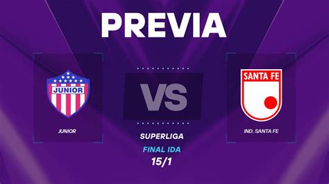 Junior vs Santa Fe: fecha, hora, canal tv y posibles nóminas
