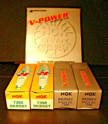 4 New NGK V Power Copper Spark Plugs BKR5EY 7390 Made In Japan EBay