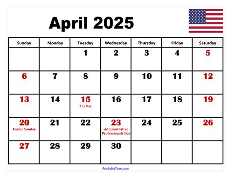 2025 Free Calendar With Holidays Printable Free Easter Photos