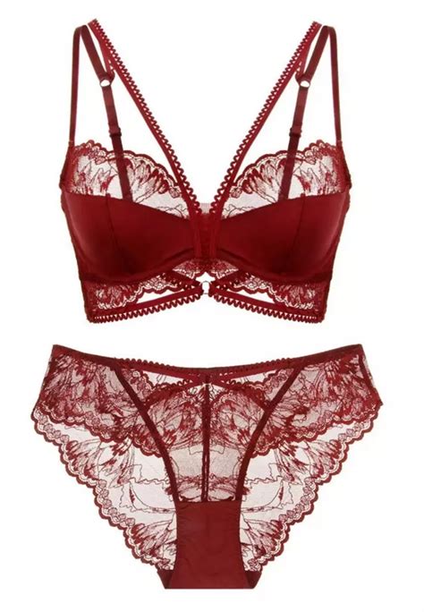 LYCKA LSM5005 Lady Sexy Bra And Panty Lingerie Set Red 2025 Buy LYCKA Online ZALORA Hong Kong
