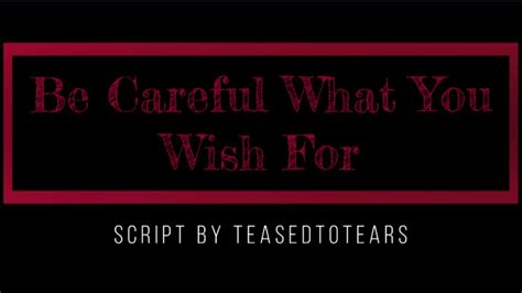 TM4M Be Careful What You Wish For Audio Chastity Free Sex Video