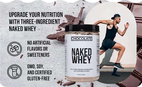 Chocolate Naked Whey Protein 1lb All Natural Grass Fed Whey Protein Powder Organic Chocolate