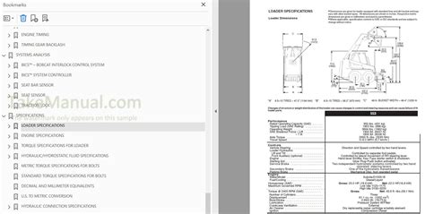 Bobcat 553 Service Manual Skid Steer Loader 516311001 516411001