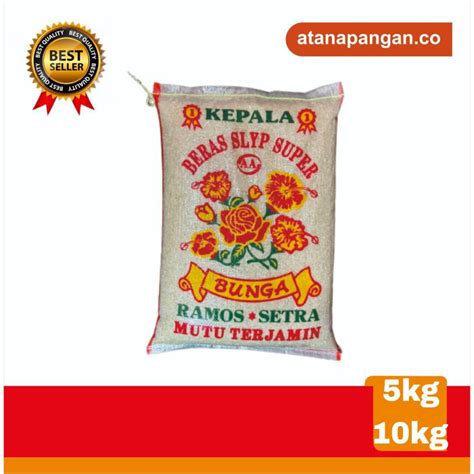 Jual BERAS MEDIUM CAP BUNGA 5KG 10KG 20kg Shopee Indonesia