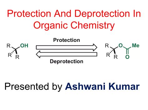 Protecting And Deprotecting Groups In Organic Chemistry Ppt