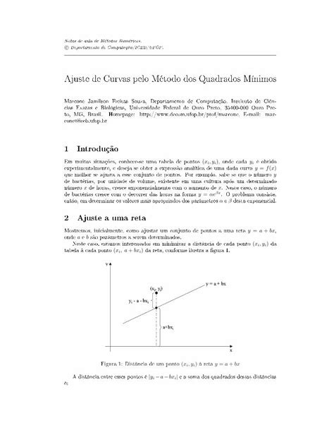 Pdf M Todo Dos M Nimos Quadrados Ajuste De Curvas Dokumen Tips