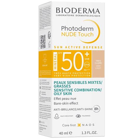 Bioderma Photoderm Nude Touch Very Light SPF 50 40 ML Renkli Güneş Kremi Nar Ecza