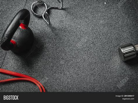 Flat Lay Gym Equipment Image Photo Free Trial Bigstock