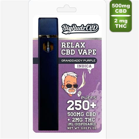 Granddaddy Purple Get 500mg Full Spectrum CBD Vape Pen