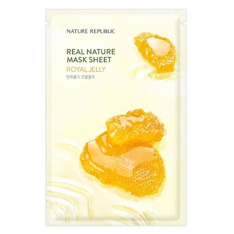 NATURE REPUBLIC Маска для лица тканевая с маточным молочком Mask Sheet ...