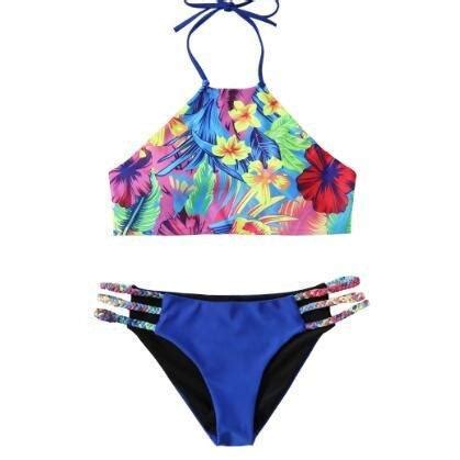 Fashion Sexy Printing Bikini Swimsuit Suit On Luulla