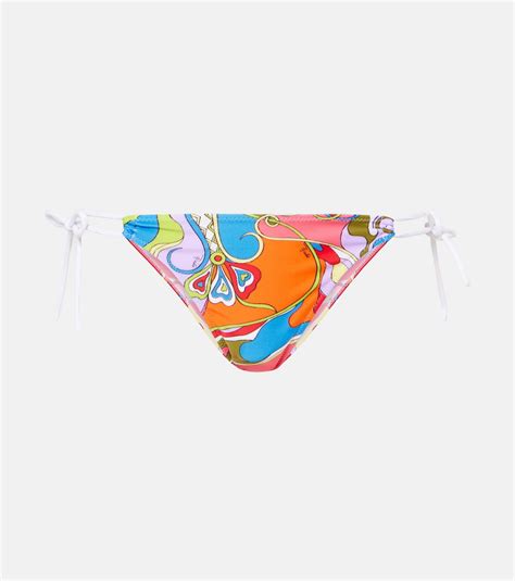 Printed Bikini Bottoms In Multicoloured Pucci Mytheresa