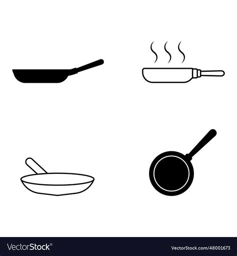 Frying Pan Icon Royalty Free Vector Image Vectorstock