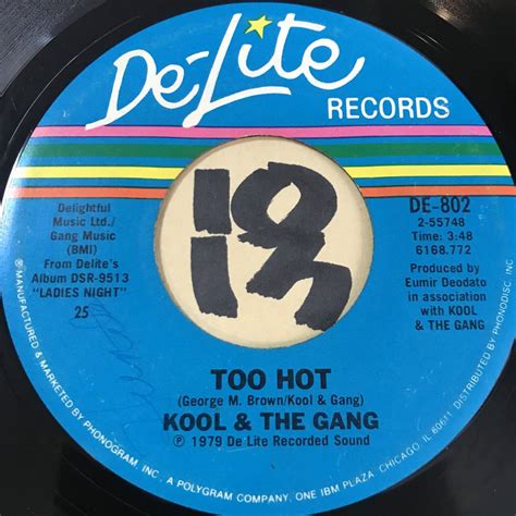 Yahoo Kool The Gang Too Hot Ex