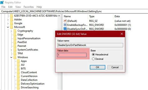 Disable Sync Your Settings On Metered Connections Switch In Windows 10