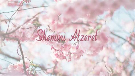 Shemini Atzeret | Cheryl Ann Richardson