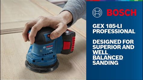 Bosch Gex Li Professional Random Orbit Sander Youtube