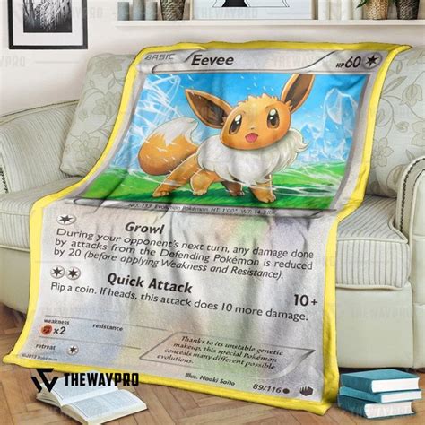 Pokemon Eevee Evolution Blanket Hot Sale 2024