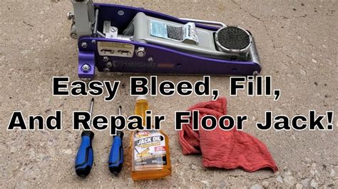 How To Fix A Floor Jack That Won T Hold Pressure A Step By Step Guide