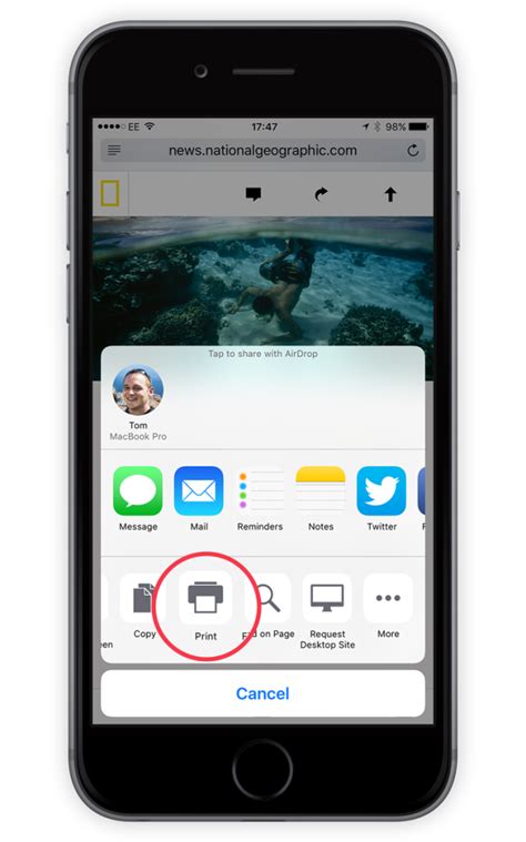 Guide: wireless printing from an iPhone with AirPrint | iOS 9 - TapSmart