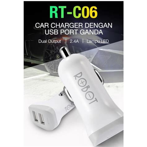 Jual SAVER ROBOT RT C06 DUAL PORT 2 4A GARANSI RESMI Shopee Indonesia